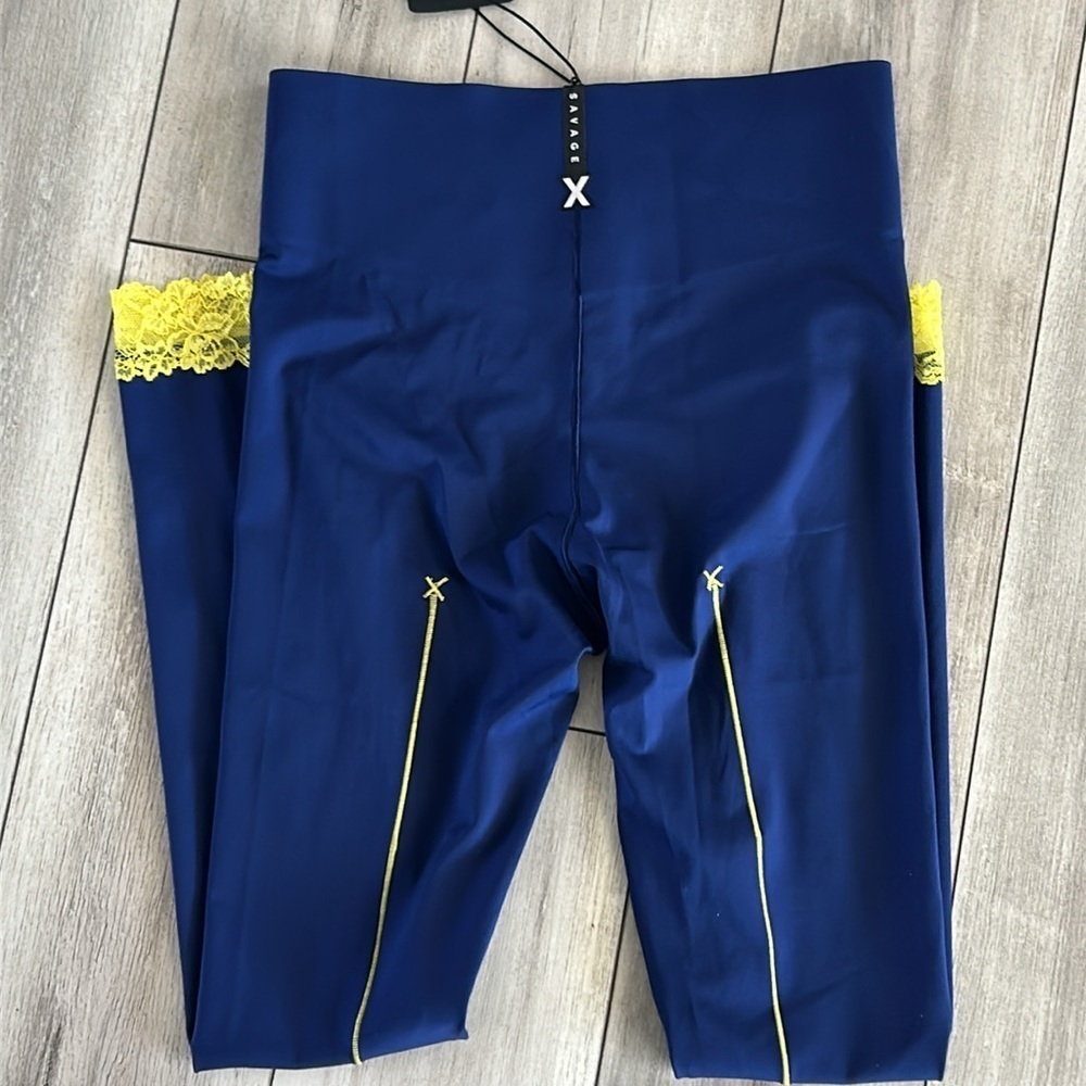 Savage X Fenty blue leggings size medium NWT - Picture 8 of 11